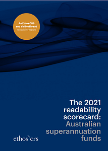 Readability scorecard – front cover